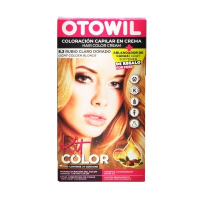 Coloracion Otowil Kit Simple Argán 8.3 Rubio Claro Dorado