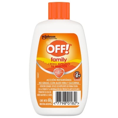 Repelente Para Mosquitos Off x60gr Family