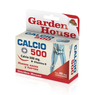 Garden House Suplemento Dietario Calcio 500 x 40Comp.