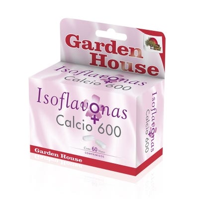 Garden House Suplemento Diet. Isoflavonas De Soja+Calcio 600 x60Comp.