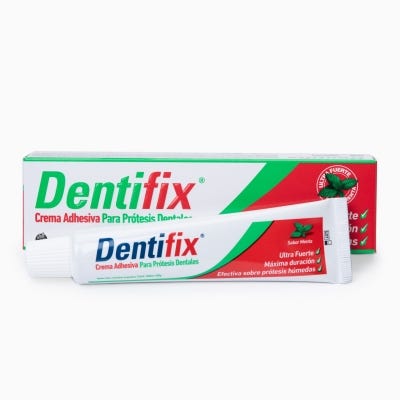 Crema Adhesiva Dentifix Extra Fuerte Menta x40gr