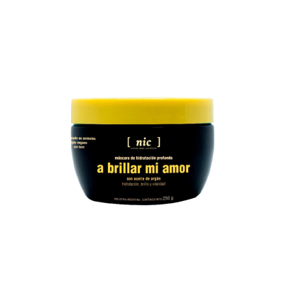 Mascara Capilar Hidratación Profunda Nic A Brillar Mi Amor X250ml