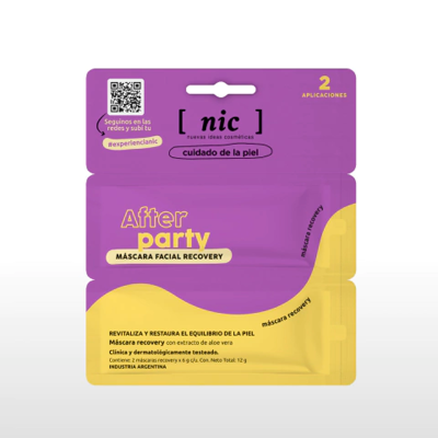 Mascara Facial Recovery Nic After Party X 12gr