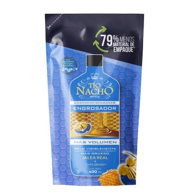  Acondicionador Tio Nacho Engrosador Recargable Doy Pack x400ml
