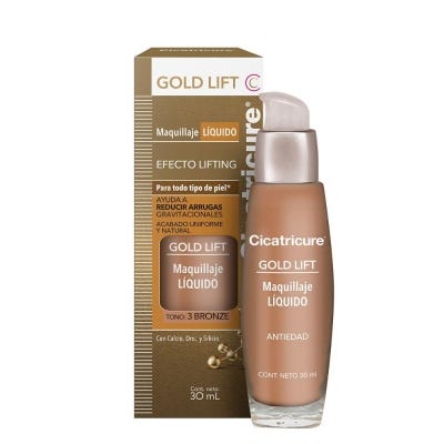 Maquillaje Liquido Cicatricure Gold Lift Bronze x30ml 