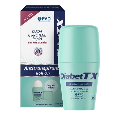 Desodorante Roll On Diabet-tx Antitranspirante x50ml