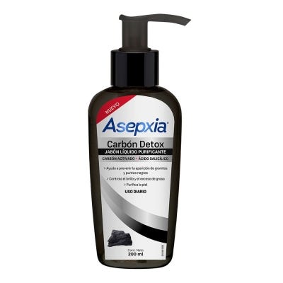 Jabón Liquido Asepxia Purificante Carbón Détox x200ml