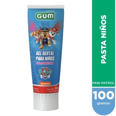 Pasta Dental Gum Paw Patrol Sin Bubble +3 Años x100gr