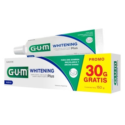 Pasta Dental Gum Whitening Plus + 30g De Regalo x120gr