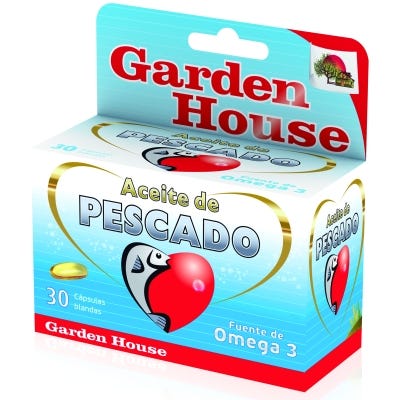 Garden House Suplemento Dietario x30Cap Aceite De Pescado