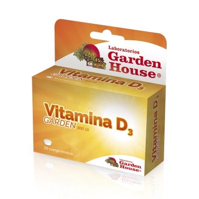 Garden House Suplemento Dietario Vita D3  x 30Comp.