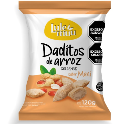 Lulemuu Cereales x120gr Daditos De Arroz Rell De Mani