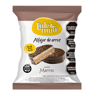 Lulemuu Alfajor x22gr Arroz Rell Marroc C/Choc