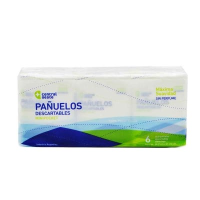 Pañuelos Descartables Central Oeste 8 Unidades x6