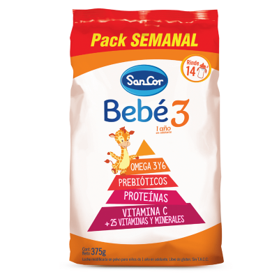 Leche Infantil Sancor Bebe Etapa 3 x375gr