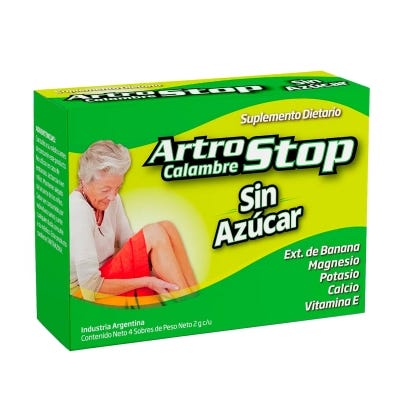 Artrostop Calambres Sin Azucar Pouch x 4 x 2g