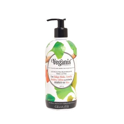 Crema De Leche Veganis Ultra Reaf.Celulitis Ginkgo x500gr