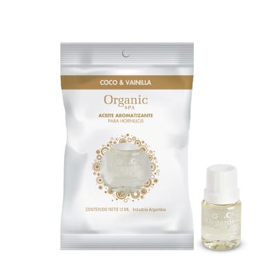Organic Spa Aceite Aromatizante x12ml Coco Vainilla