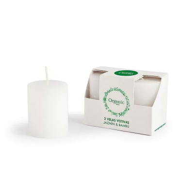 Organic Spa Velas x2un Votiva Jazmin & Bambu