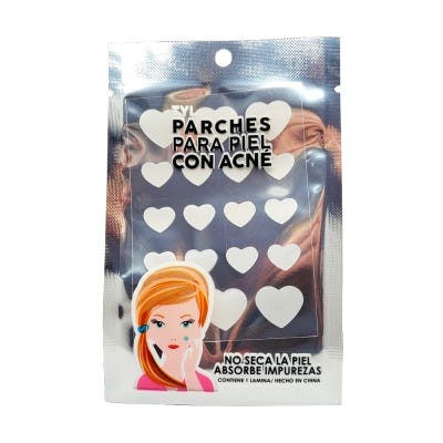 T&L Parches Invis Corazones Transparentes
