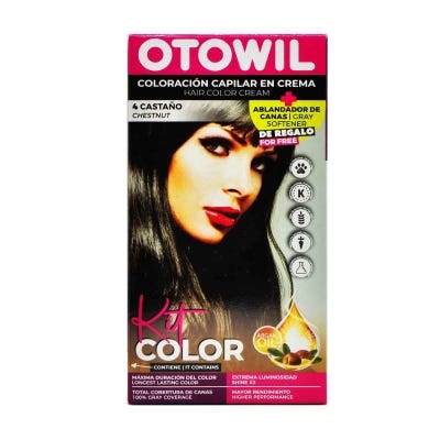 Coloracion Otowil Kit Simple Argán 4 Castaño