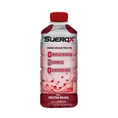 Suerox Isotonica x630ml Frutos Rojos Frutilla