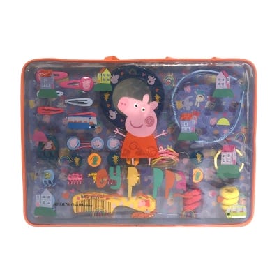 Valija Peppa Pig con accesorios de pelo