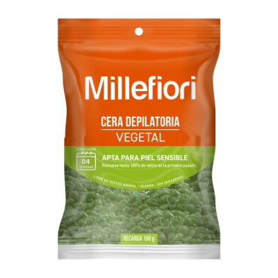 Cera Depilatoria Millefiori Recarga Vegetal x100gr