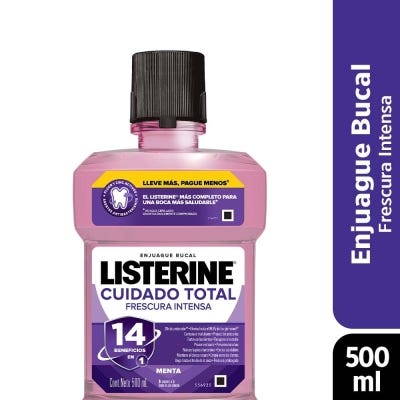 Enjuague Bucal Listerine Cuidado Total x500ml