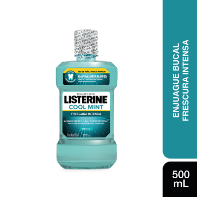 Enjuague Bucal Listerine Cool Mint Frescura Intensa x500ml