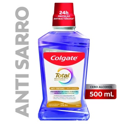 Enjuague Bucal Colgate Total12 Antisarro x500ml