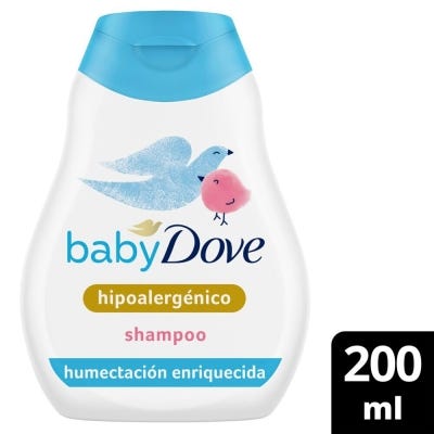 Shampoo Humectación  Baby Dove  Enriquecida sin lágrimas 200 ml
