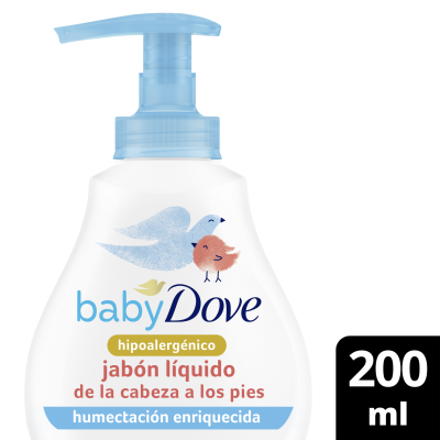 Jabón Liquido Corporal Baby Dove  Humectación Enriquecida 200 ml