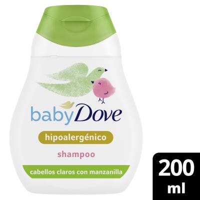 Shampoo Cabello Claro BABY DOVE Humectación Enriquecida pH Neutro 200 ml