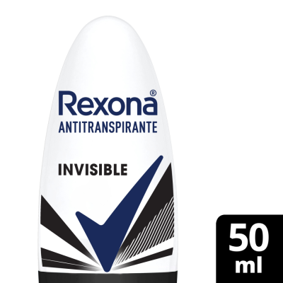 Desodorante Roll On Rexona Invisible x50ml