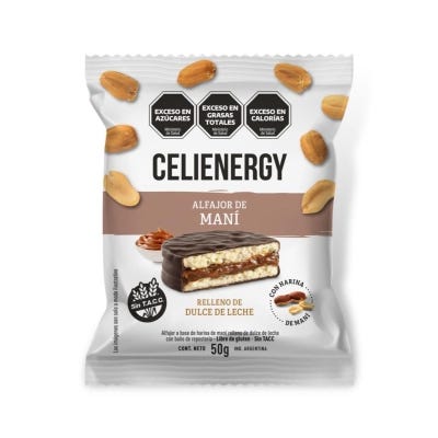 Celienergy Alfajor x50gr De mani