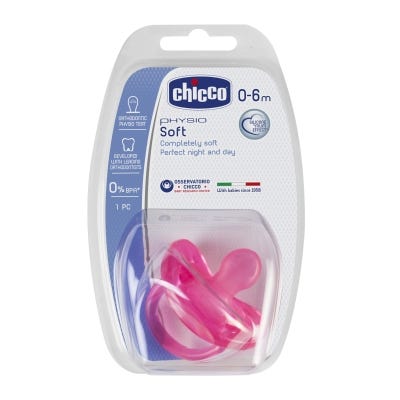 Chupete Chicco Physio Soft Sil 0-6m Pink