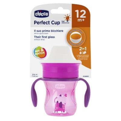 Vaso Para Bebe Chicco Perfect Cup 12m+ Rosa