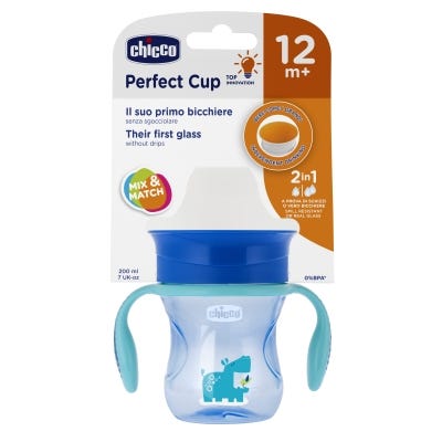 Vaso Para Bebe Chicco Perfect Cup 12m+ Azul