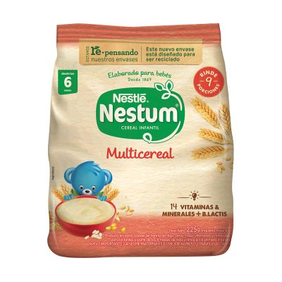 Cereal Infantil  Nestum Sin Azucar Multicereal x225gr