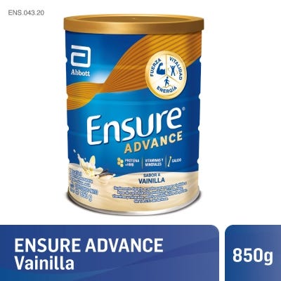 Ensure Sumplemento Nutricional en Polvo x850g Advance Vainilla Fuerza