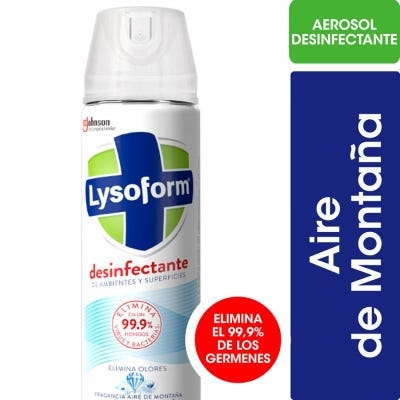 Desinfectante En Aerosol Lysoform Aire De Montaña x360Cc