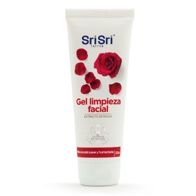 Crema Gel Sri Sri Tattva Limpiza Facial Rosas x100ml