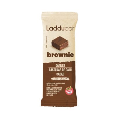LadduBar Barra De Cereal x30gr Datiles Organicos-Brownie