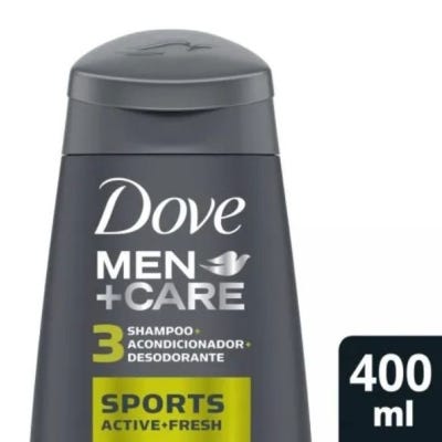 Shampoo Dove Men 3en1 Sport Active Fresh x400ml