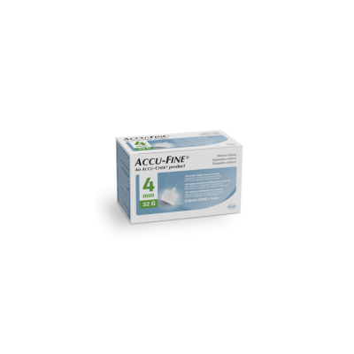 Agujas Accu-Fine 32g X 4mm Agujas X 100
