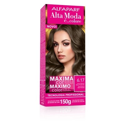 Coloracion Alta Moda E Colore 6.17 Rubio Osucro Mate x150gr
