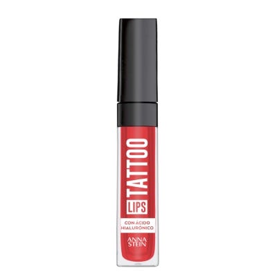 Lapiz Labial Anna Stein Lips tattoo red intense