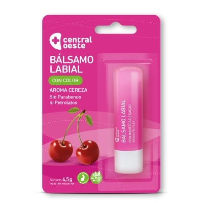 Balsamo Labial Central Oeste C/ Color Cereza