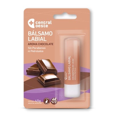 Balsamo Labial Central Oeste Chocolate